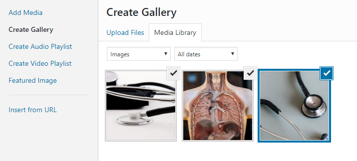 Add media file to a WordPress gallery – WordPress support by Wibble Web Design