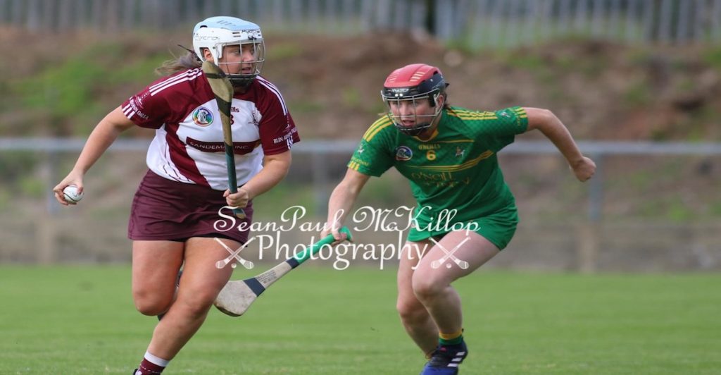 Our support agent Dervla playing Camogie
