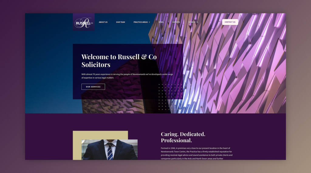 Russell and co by Wibble - legal web design experts