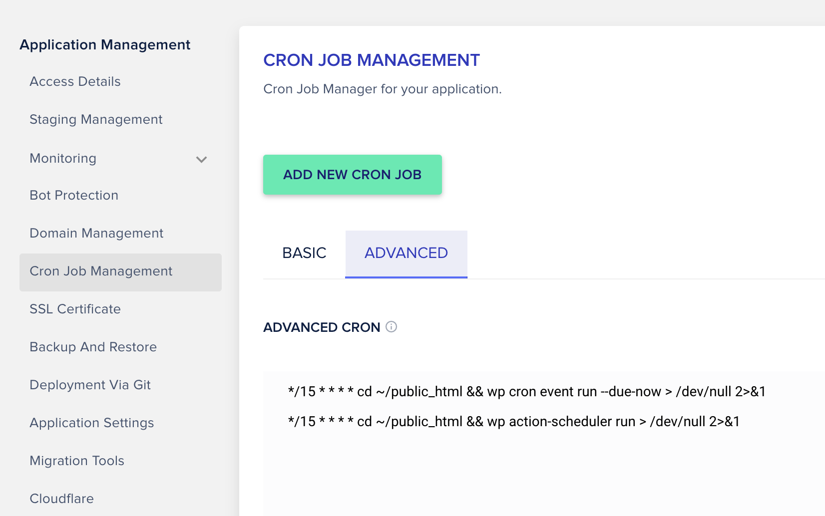Adding cron with Cloudways