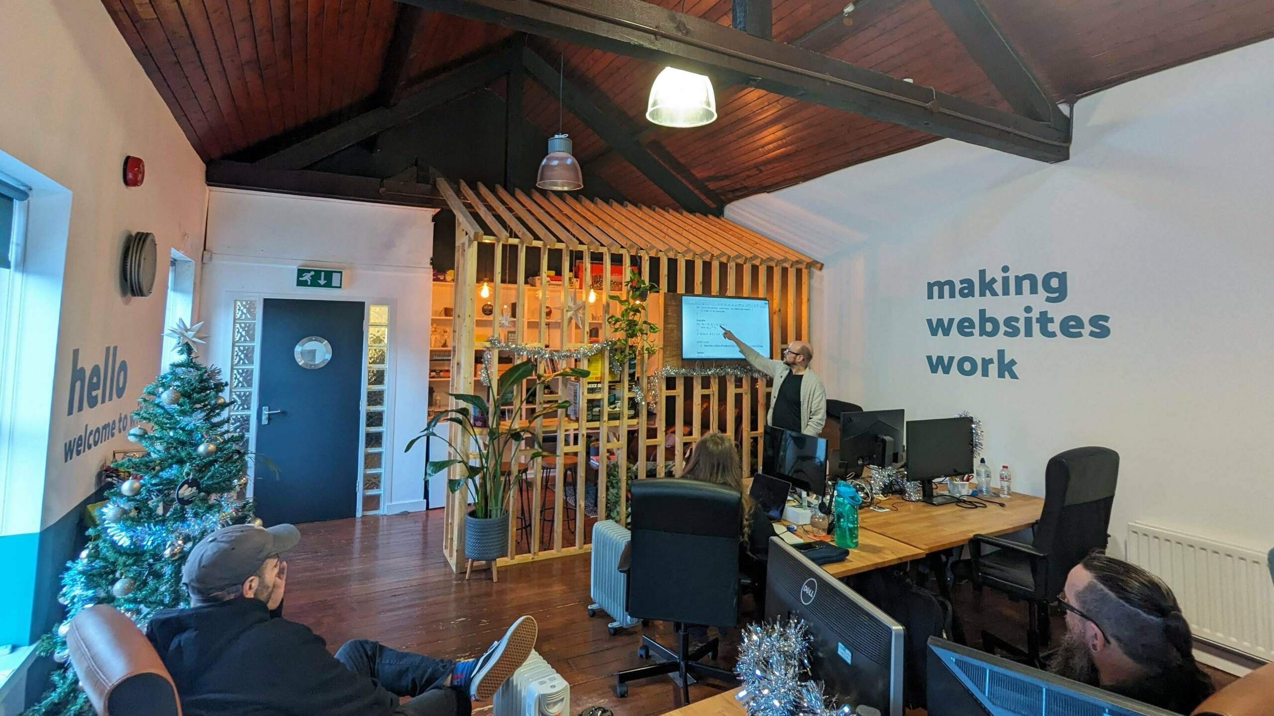 Wibble in-house training being provided by Mark Balmer in Jan 2024