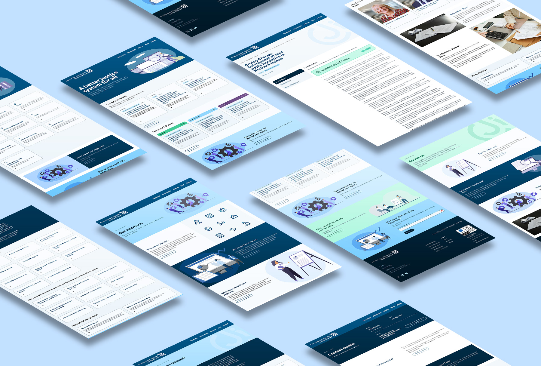 Crime Justice Inspection Northern Ireland (CJI NI) by Wibble Web Design and Web Development