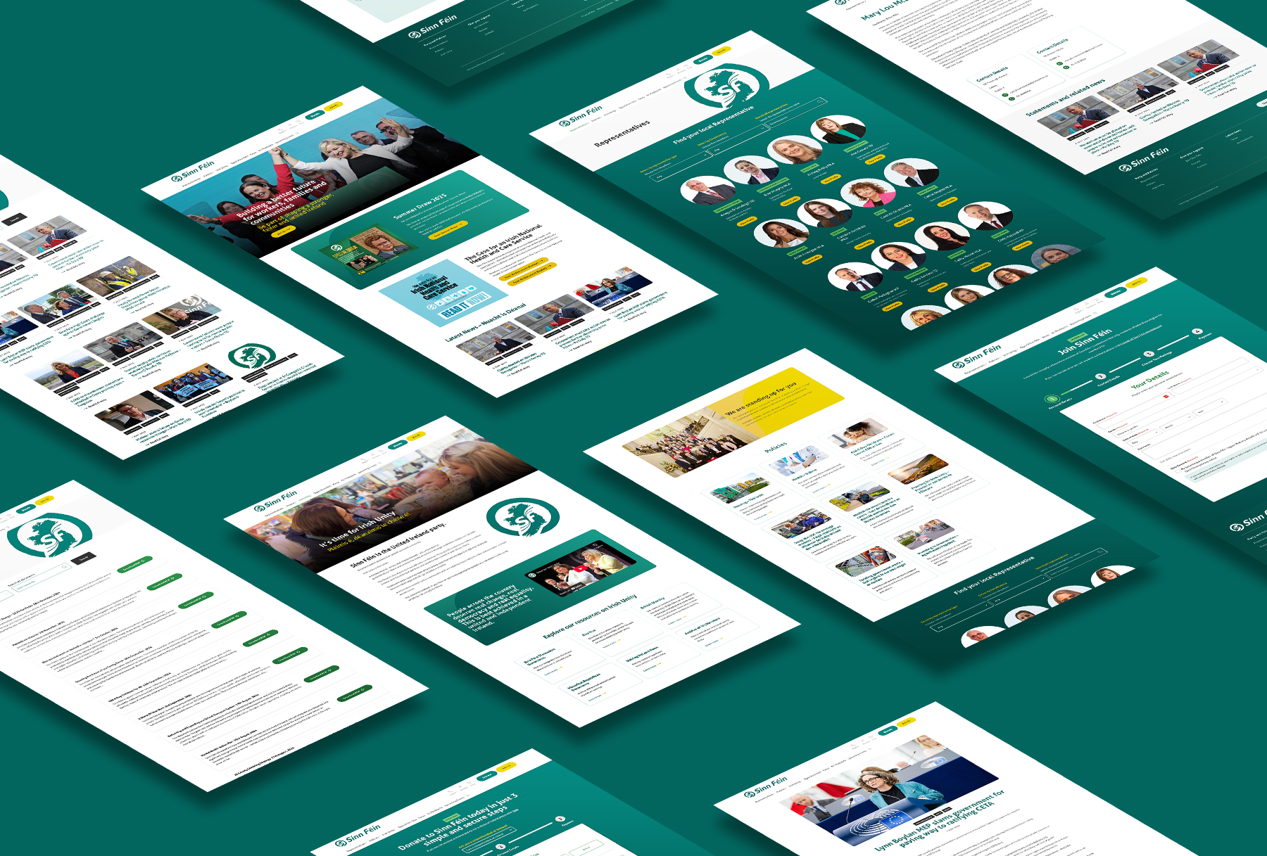 Sinn Féin by Wibble Web Design and Web Development