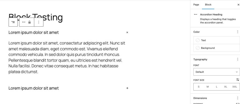 New Accordion Block coming to WordPress 6.9