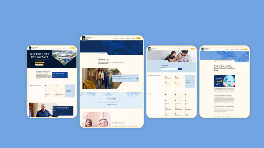Kingsbridge Private Hospital - By Wibble Web Design and Development - Belfast
